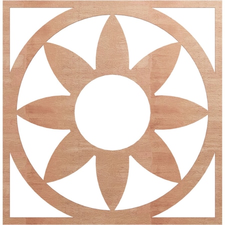 Ekena Millwork Blume Wood Fretwork Pierced Ceiling Medallion, Cherry, 36"OD x 12 1/2"ID x 1/4"T CMWP36X36X0250BLCH